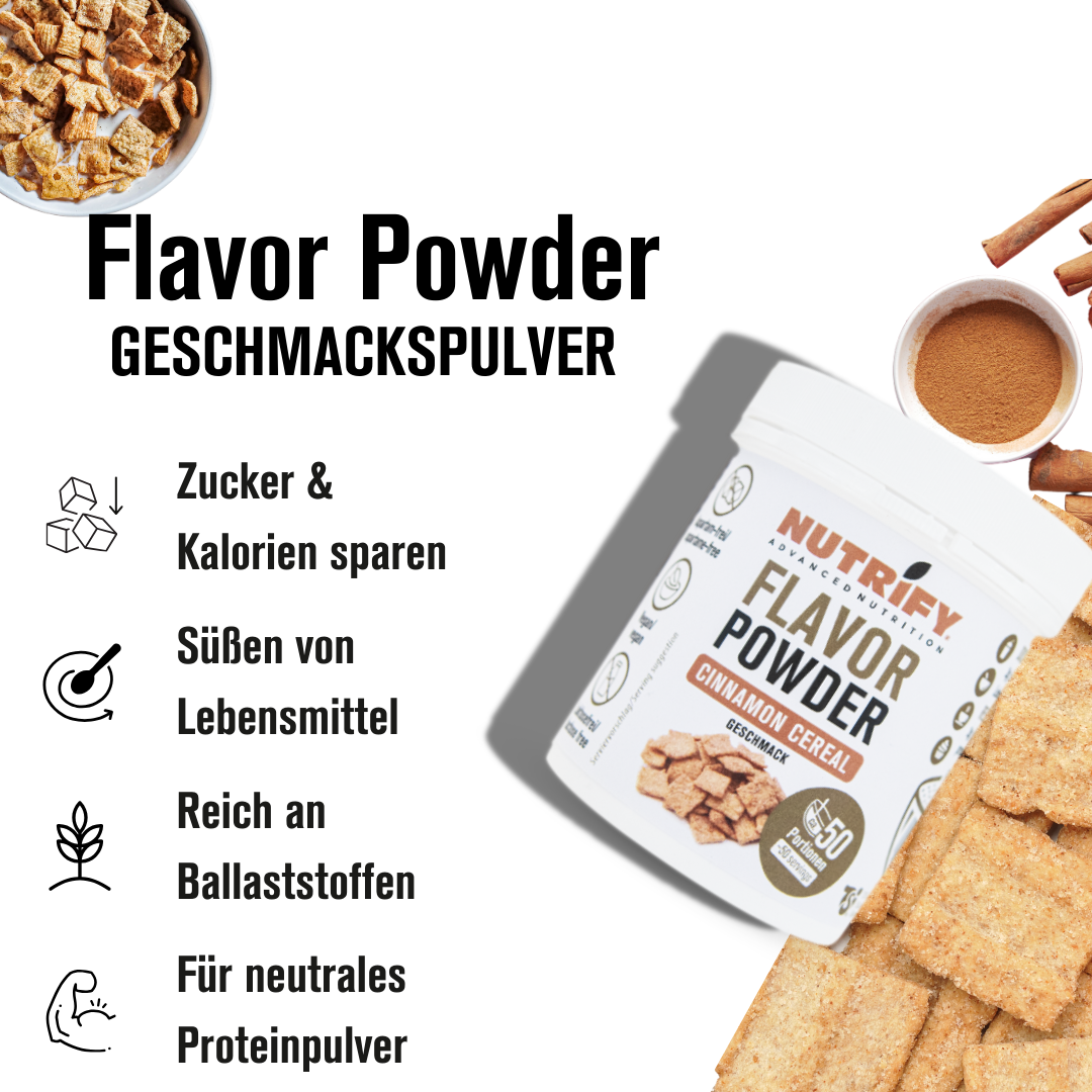 NUTRIFY Flavour Powder Cinnamon Cereal Set Bundle Geschmackspulver