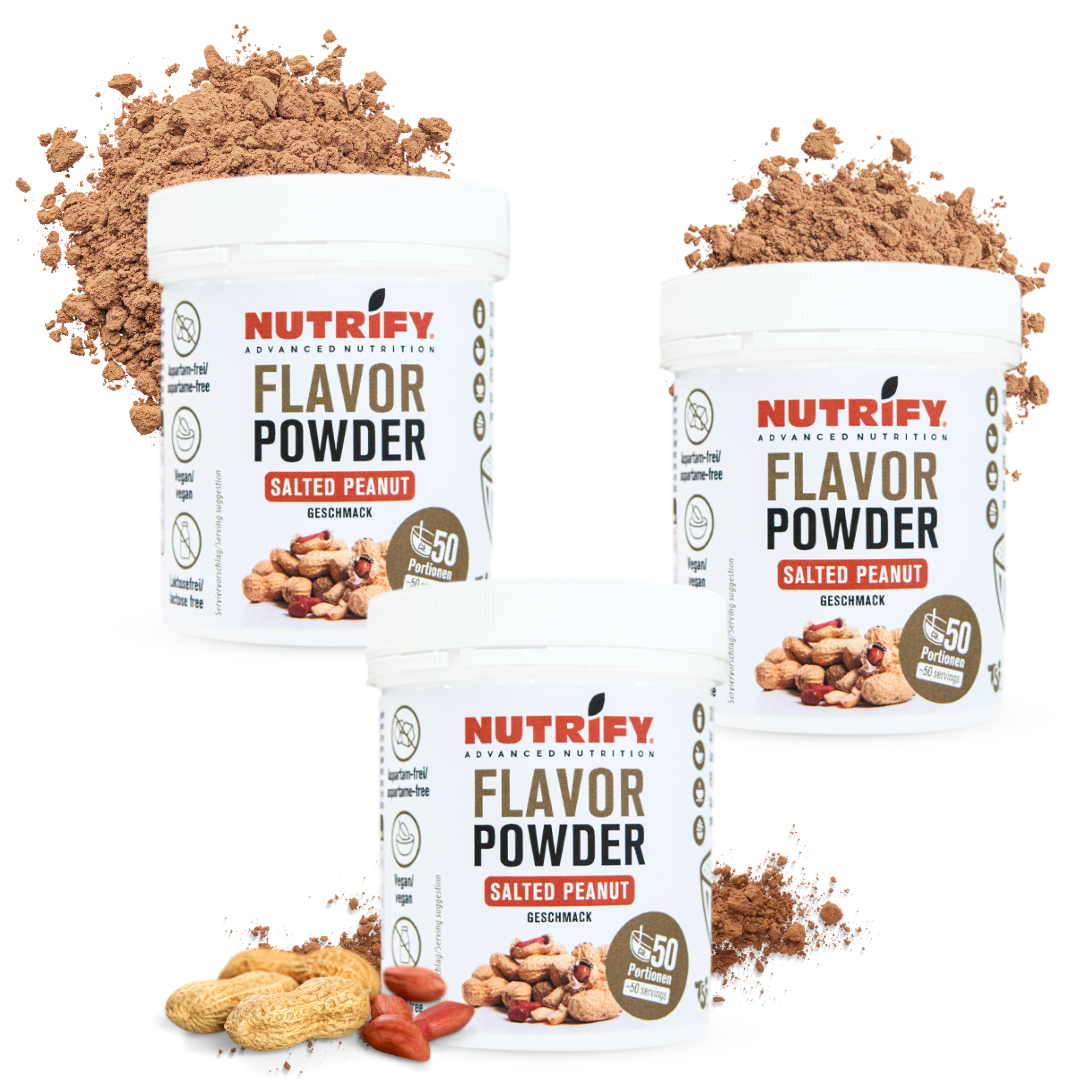 NUTRIFY Flavour Powder Salted Peanut Geschmackspulver Set