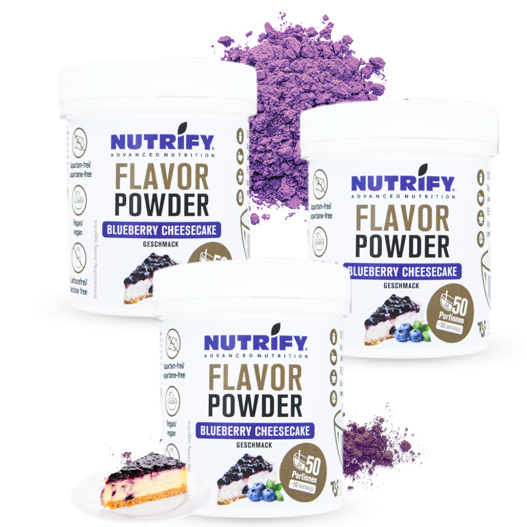 NUTRIFY Flavour Powder Set Blueberry Cheesecake Geschmackspulver Flavor