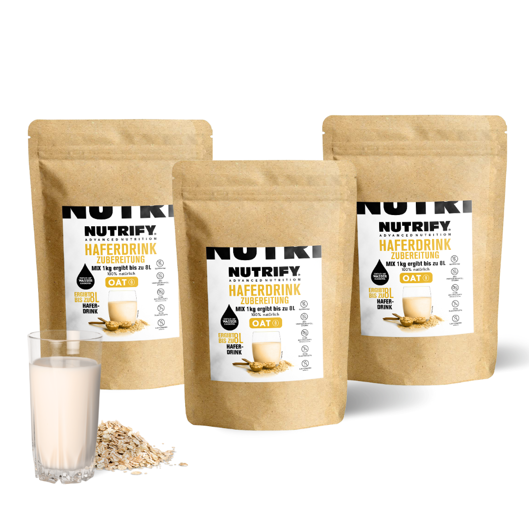 NUTRIFY Haferdrink Pulver 3x1kg Set