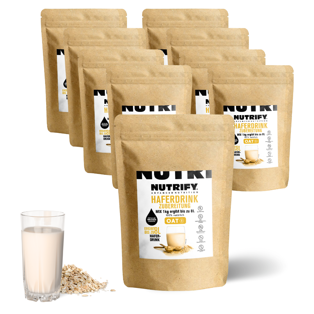 NUTRIFY Haferdrink Pulver 8x1kg Set