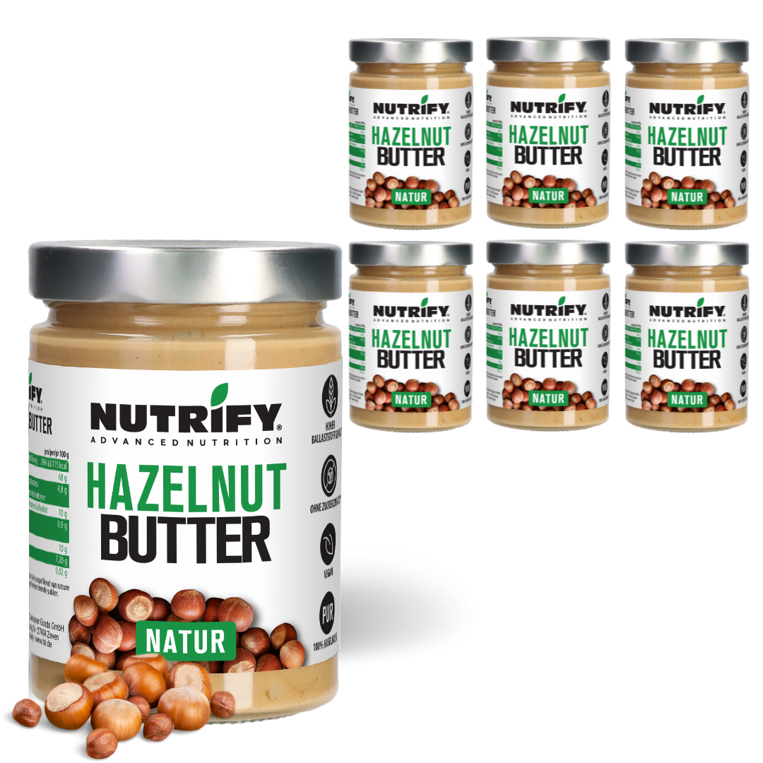 NUTRIFY Haselnussmus Hazelnut Butter 500 g