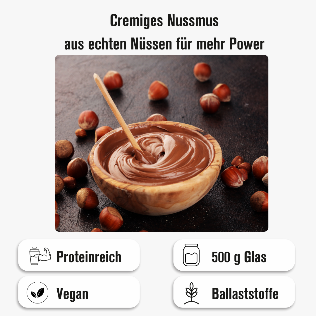 NUTRIFY Haselnussmus Kakao