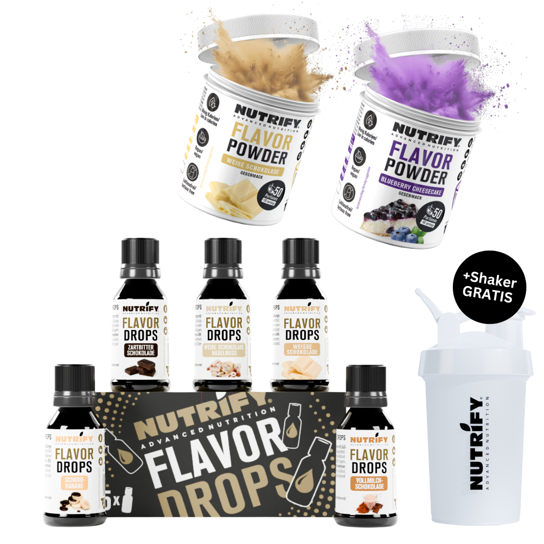 NUTRIFY Kalorien Sparen Set Flavor Drops Powder