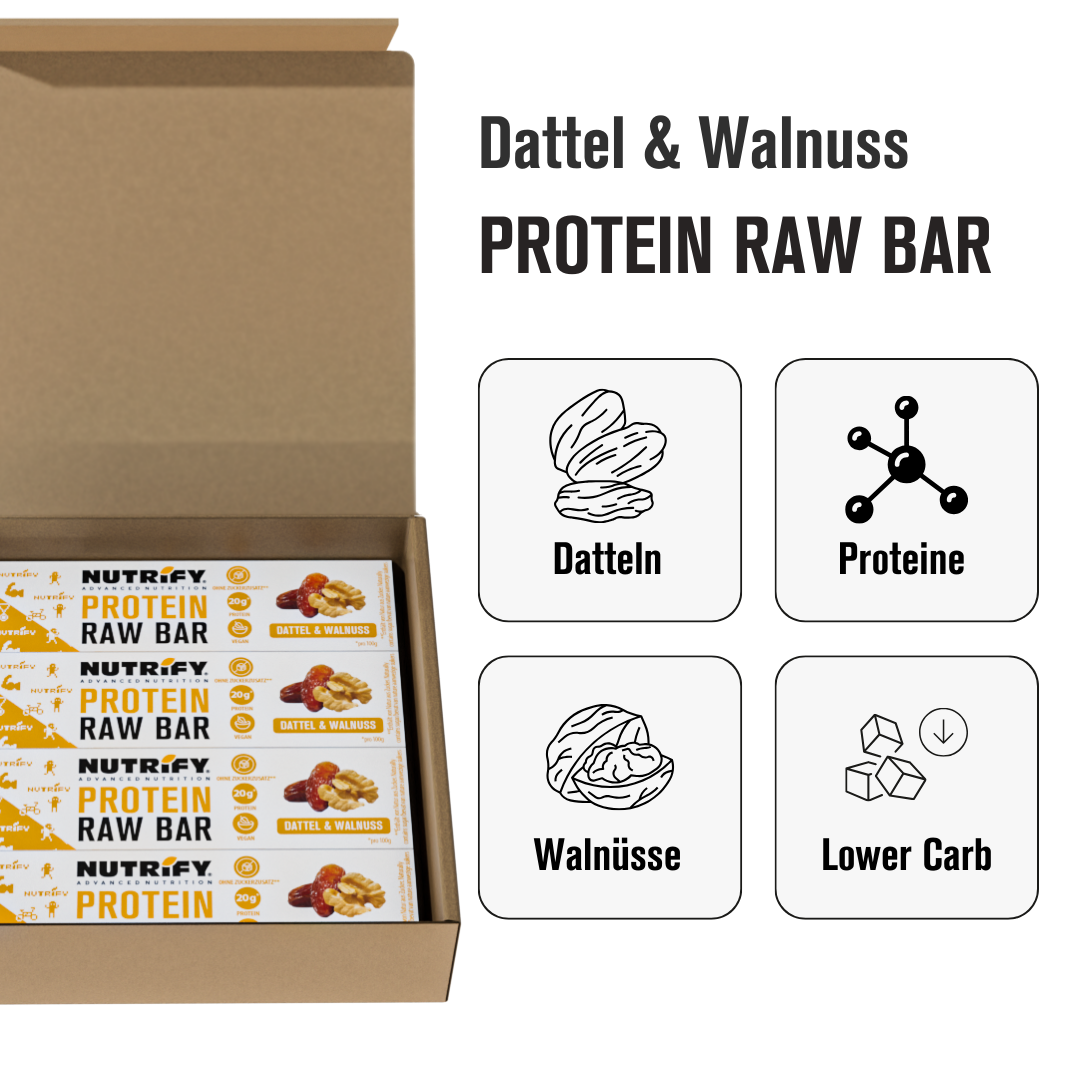 NUTRIFY Protein Raw Bar Dattel Walnuss
