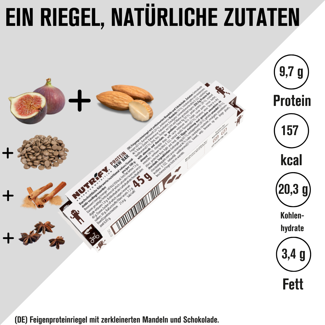 NUTRIFY Protein Raw Bar Schoko Mandel