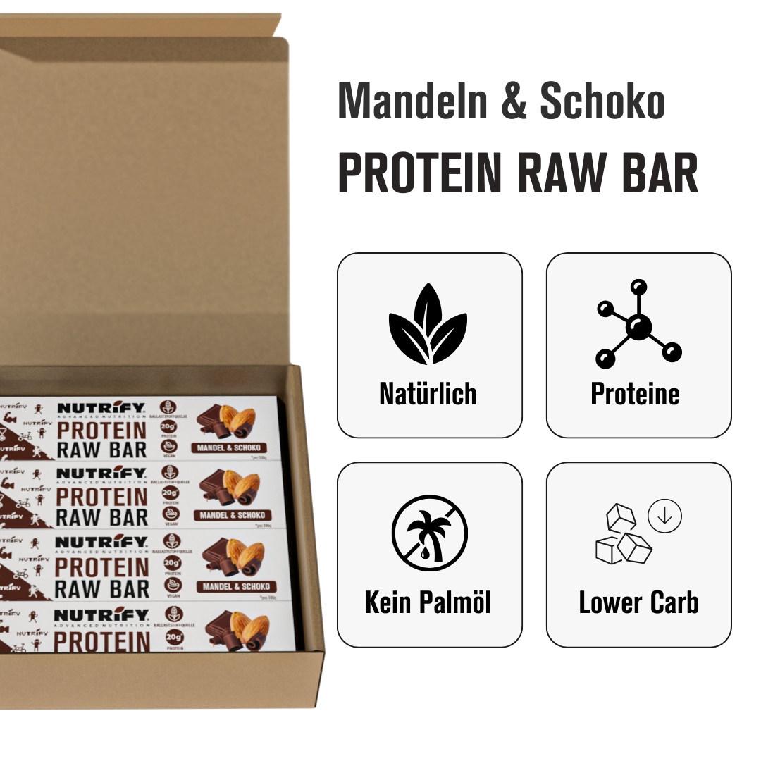 NUTRIFY Protein Raw Bar Schoko Mandel