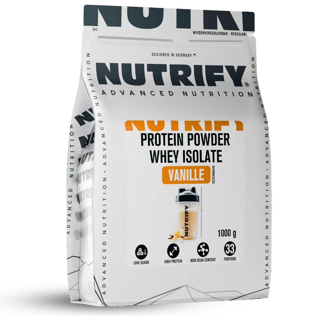 NUTRIFY Proteinpulver Isolat Vanille 1kg