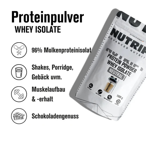 Whey Proteinpulver Isolat neutral 1kg