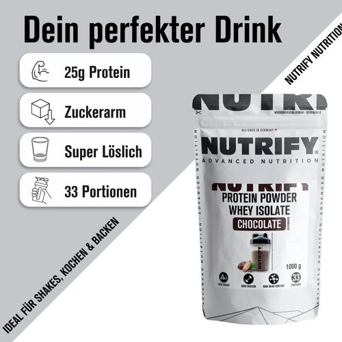 Whey Proteinpulver Isolat Schoko 10 x 1kg
