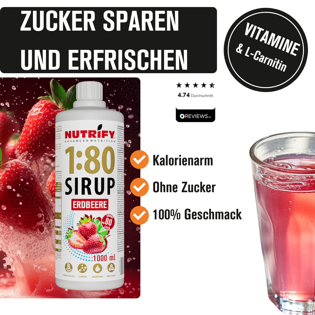 NUTRIFY VItal Drink Sirup ohne Zucker