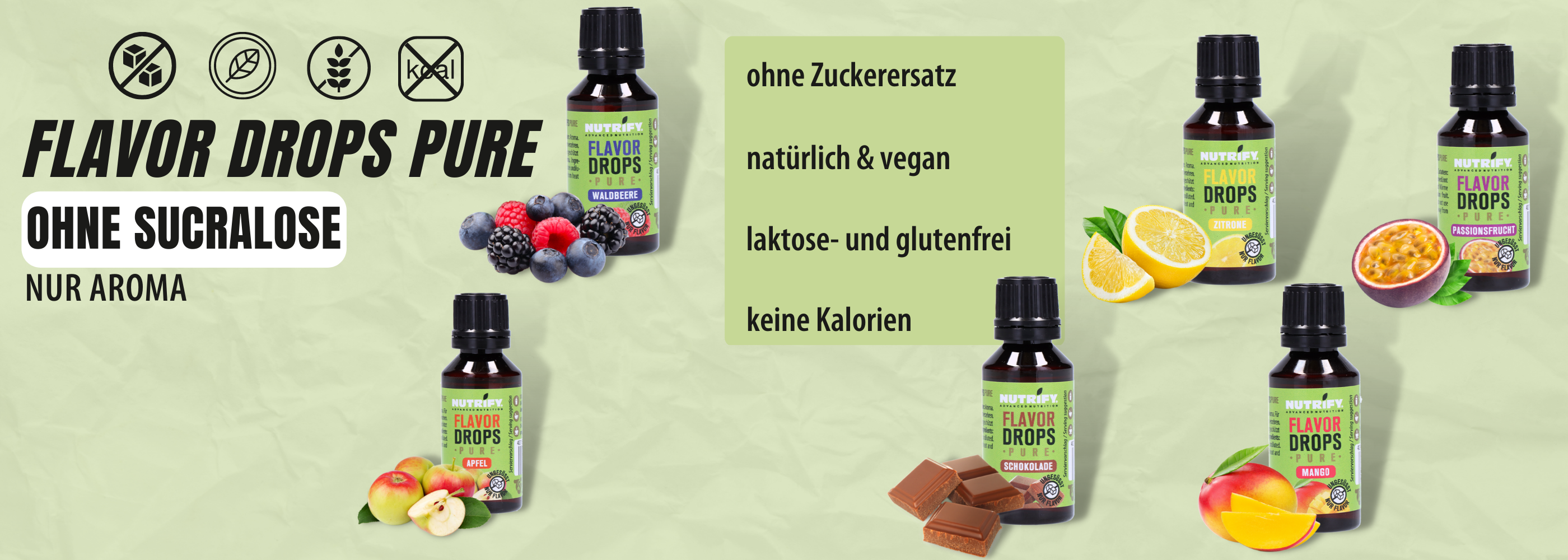 NUTRIFY Flavor Drops Pure Bundle