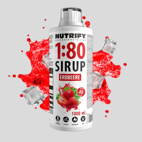 NUTRIFY Vital Drink Sirup1:80 Erdbeere 1L - 12er VPE