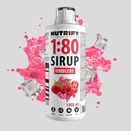 NUTRIFY Vital Drink Sirup 1:80 Himbeere 1L - 12er VPE