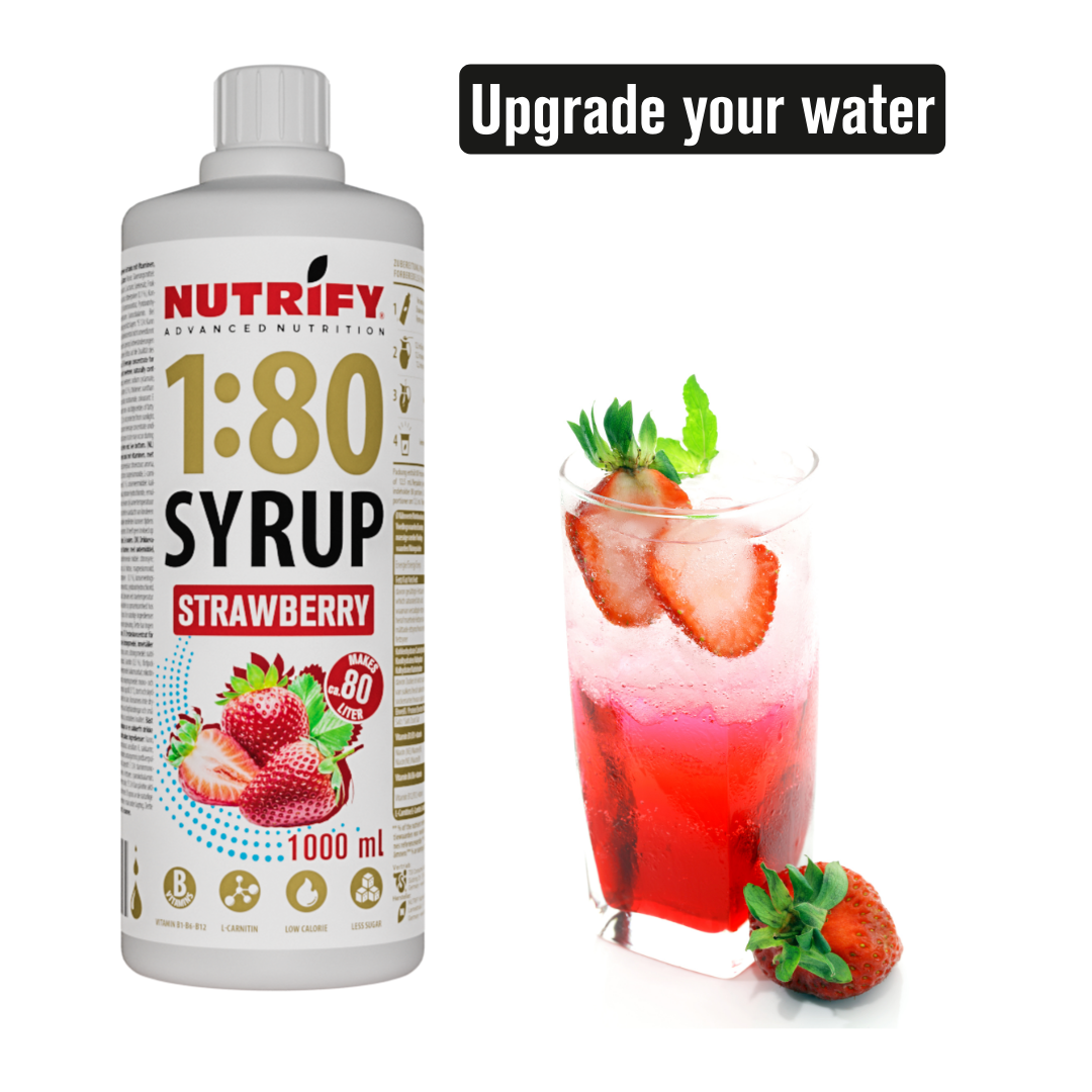 NUTRIFY Vital Drink 180 Sirup 1L Erdbeere Strawberry Mood