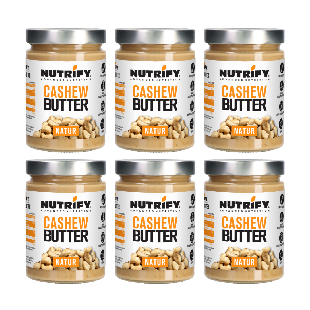 NUTRIFY Cashewmus Cashew Butter Bundle 6er Set