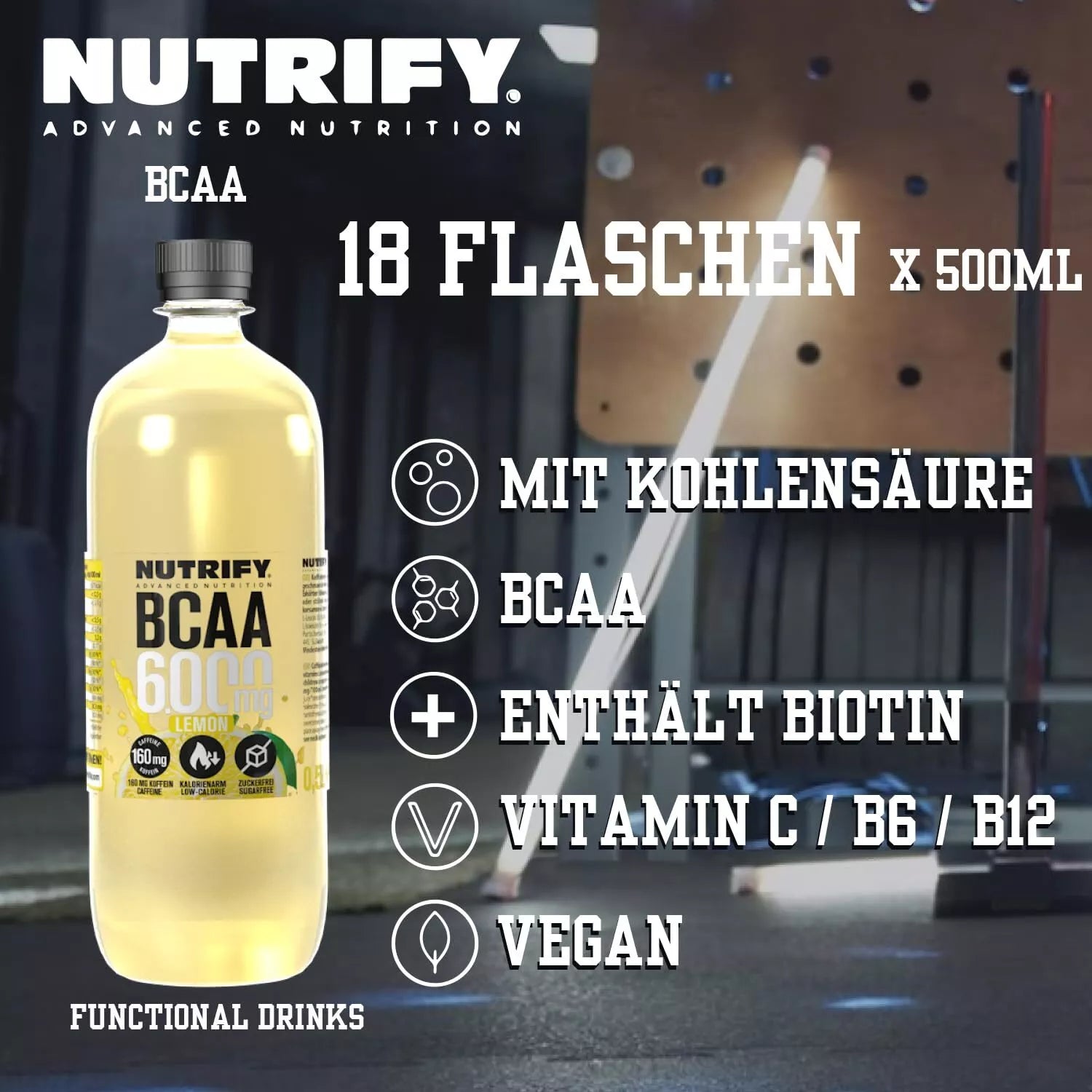 BCAA Drink Lemon 18 x 500ml