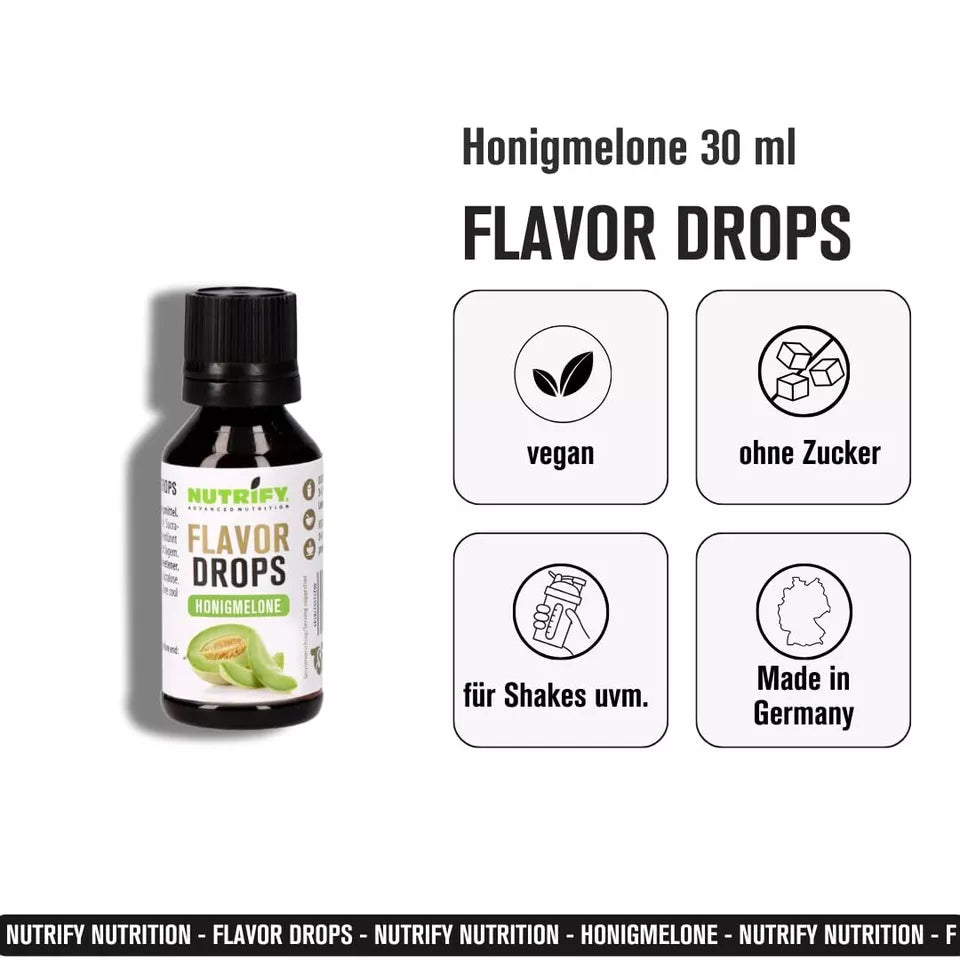 Flavour Drops Honigmelone 10x 30ml Set