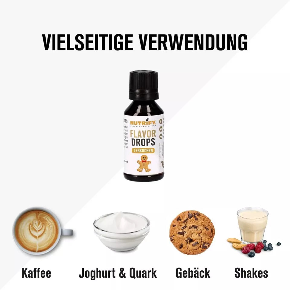 NUTRIFY Flavour Drops Lebkuchen 5 x 30ml Set