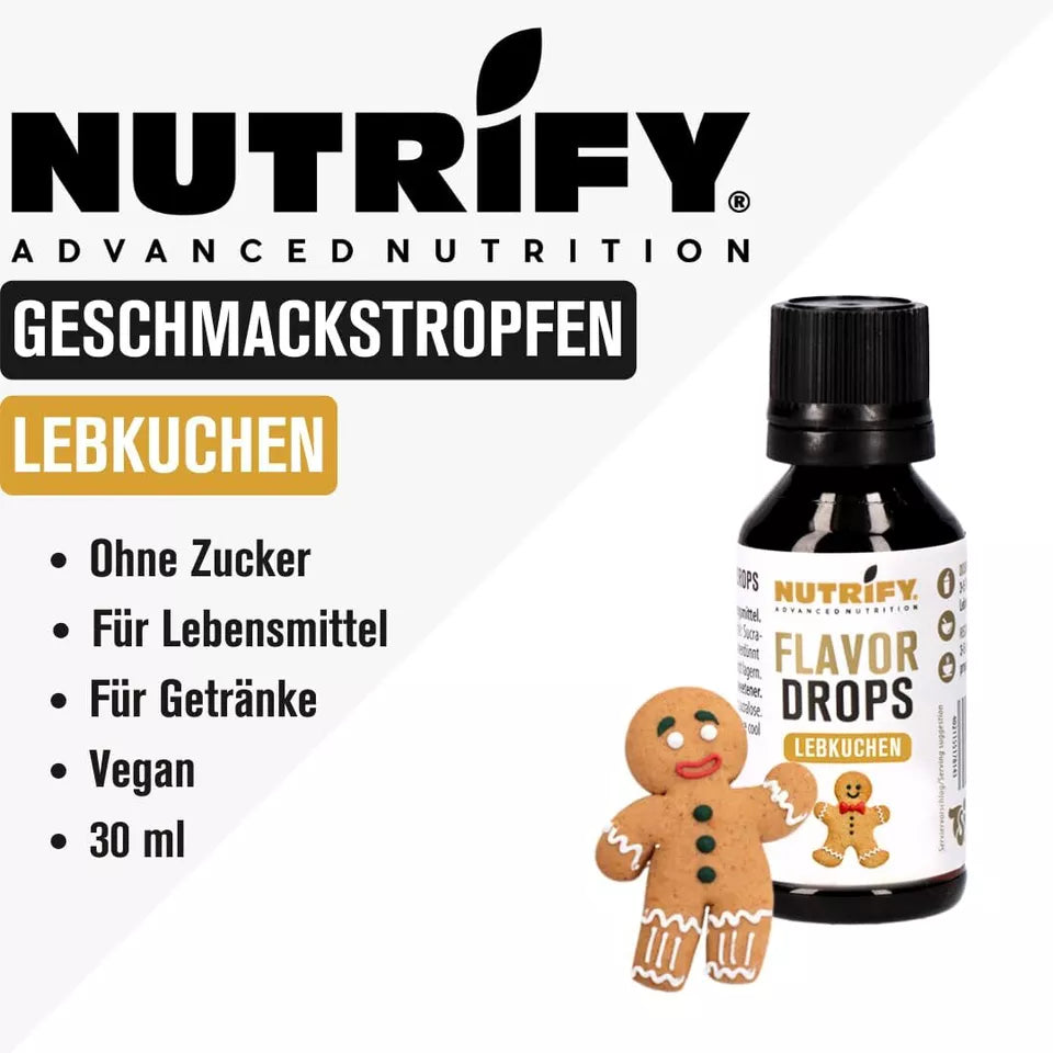 NUTRIFY Flavour Drops Lebkuchen 5 x 30ml Set