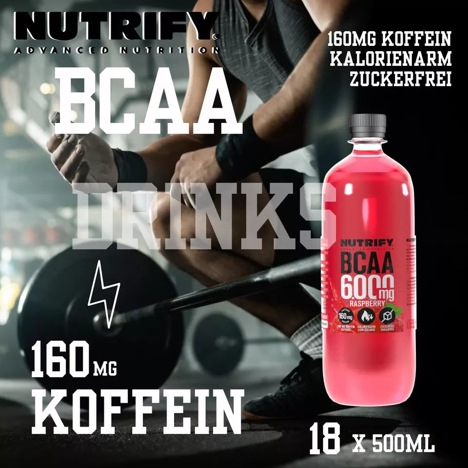 BCAA Drink Raspberry - 18x 500 ml