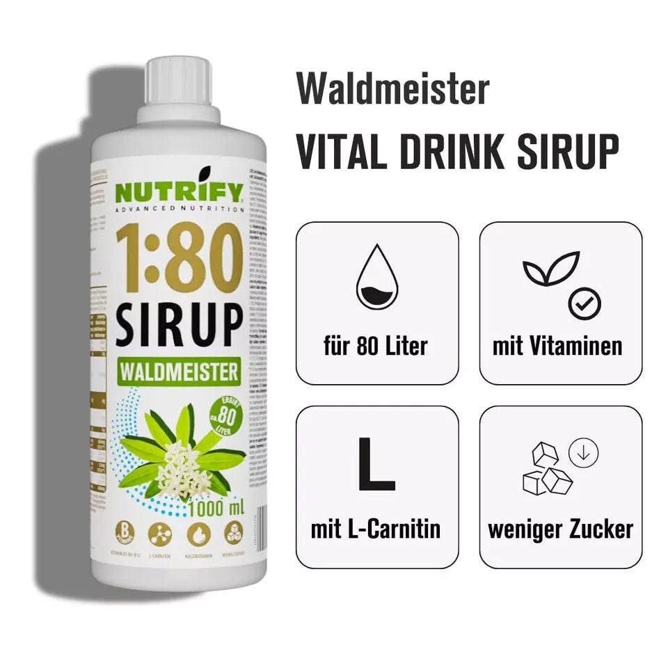 Vital Drink Sirup 1:80 Waldmeister 6 x 1L