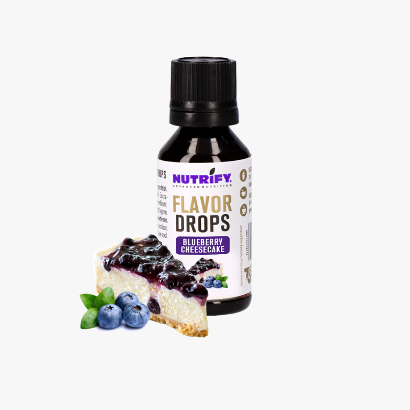 NUTRIFY Flavor Drops ohne Zucker - FlavDrops Blueberry Cheesecake