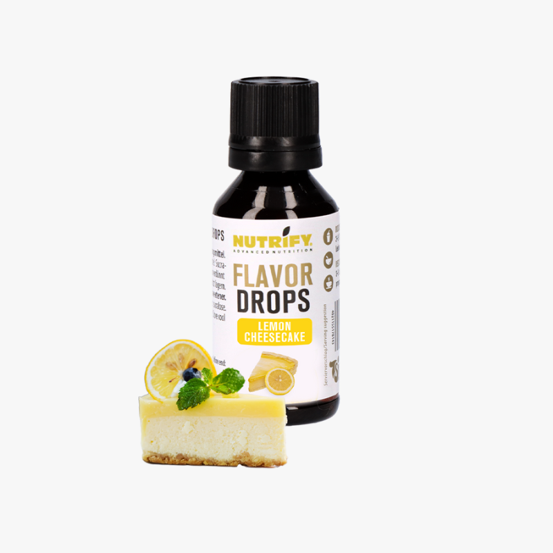 NUTRIFY Flavor Drops ohne Zucker - FlavDrops Lemon Cheesecake